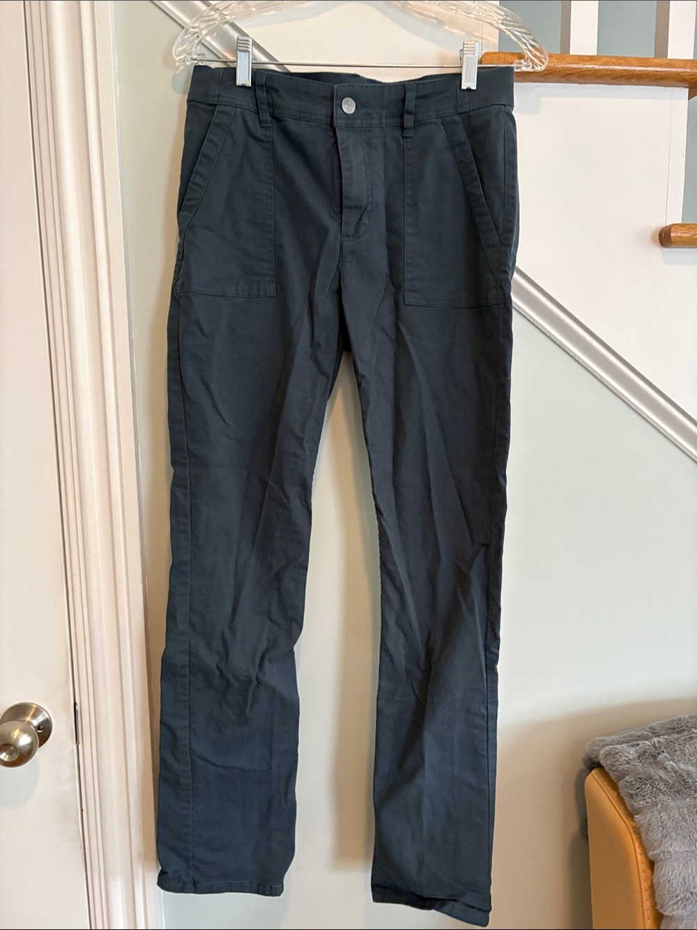 Toad&Co Black Straight-Leg Utility Chinos